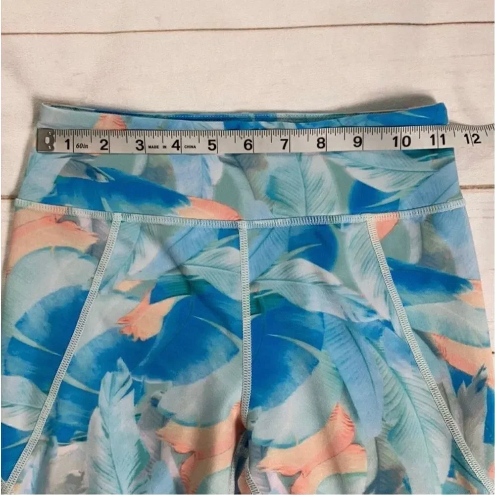 Zella Girls Print Crossover Crop Leggings Size 10/12